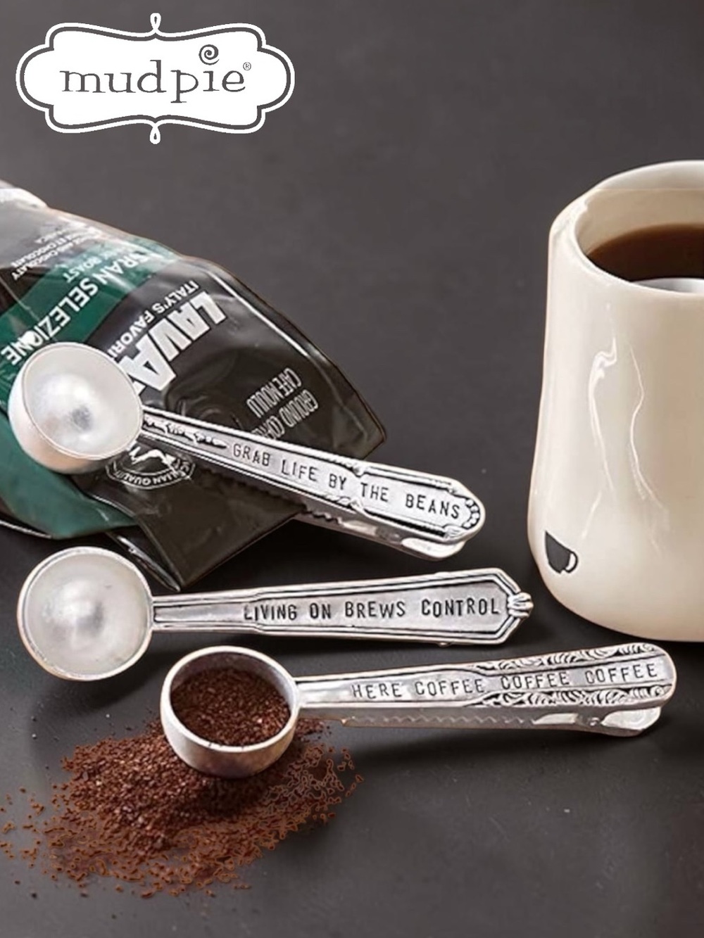 Mud Pie Coffee Scoop and Bag Clip - Living on Brew Control